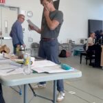 Josh Gad Instagram – BTS of Rannells learning since cut lyrics to his 11 o’clock number from @gutenbergbway 
#16showsleft