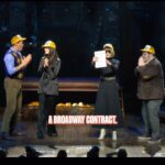 Josh Gad Instagram - Are you wearing the— The #GutenbergBway yellow trucker hat? Yeah. I am. #annawintour #annehathaway #andrewrannells #joshgad James Earl Jones Theatre