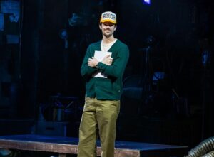 Josh Gad Instagram - Grant Gustin Guested at GUTENBERG! (Say that five times fast.) The @w4emusical star brought the house down at last night’s show 🍽️✨ #GutenbergBway 

📸: @triciambaron