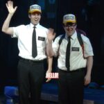 Josh Gad Instagram – The multiverse of Mormon. #GutenbergBway 

#thebookofmormon #andrewrannells #joshgad #broadway #musicals #musicaltheatre James Earl Jones Theatre