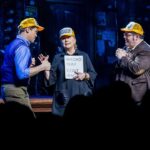 Josh Gad Instagram - Every night at the James Earl Jones theater, we eat dreams, but last night it’s fair to say our dreams ate us when we had the incredible and iconic @hillaryclinton join us onstage at @gutenbergbway as one of our final 7 producers. Thank you for making our dreams come true🙏🙏🙏 #6moreshows