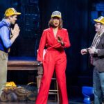 Josh Gad Instagram – A Broadway debut for the ages! Thanks for eating dreams with us @gayleking 🍽️✨ #GutenbergBway 

📸: @triciambaron James Earl Jones Theatre
