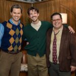 Josh Gad Instagram – Grant Gustin Guested at GUTENBERG! (Say that five times fast.) The @w4emusical star brought the house down at last night’s show 🍽️✨ #GutenbergBway 

📸: @triciambaron James Earl Jones Theatre
