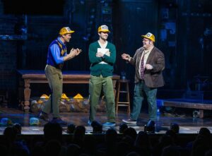 Josh Gad Instagram - Grant Gustin Guested at GUTENBERG! (Say that five times fast.) The @w4emusical star brought the house down at last night’s show 🍽️✨ #GutenbergBway 

📸: @triciambaron