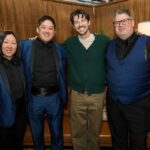 Josh Gad Instagram – Grant Gustin Guested at GUTENBERG! (Say that five times fast.) The @w4emusical star brought the house down at last night’s show 🍽️✨ #GutenbergBway 

📸: @triciambaron James Earl Jones Theatre