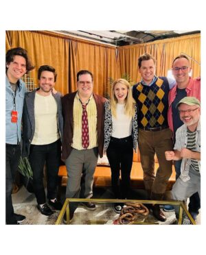 Josh Gad Instagram - One month since this madness ended and I miss these folks every day. 

REPOST:  @alextimbers One month since closing night… 🧡🥹 @gutenbergbway 📸: @emiliomadrid