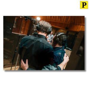 Josh Gad Instagram - Gutenberg darn toontin’berg! The guys of @gutenbergbway are officially in the studio. Click the link in our bio to see more photos of @joshgad and @andrewrannells recording their cast album. 

📸 by @heathergershonowitz