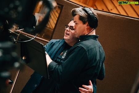 Josh Gad Instagram - Some fun BTS pics to celebrate the cast recording of @gutenbergbway out in the coming weeks! Stay tuned for more!