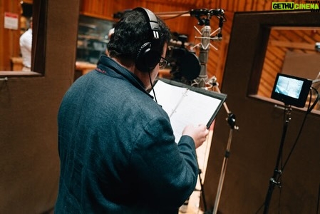 Josh Gad Instagram - Some fun BTS pics to celebrate the cast recording of @gutenbergbway out in the coming weeks! Stay tuned for more!