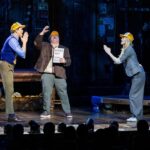Josh Gad Instagram - What a joy getting to do one of my last performances with my #frozen2 co-Star Evan Rachel Wood. Love you lady! Thanks for eating dreams with us at @gutenbergbway . Photos by: @triciambaron