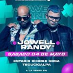 Jowell Instagram - Que Alegría !!! Regresamos a #Honduras 🇭🇳 !!! 4 de Mayo (Estadio Chochi Sosa) Tegus !!! No Falten !!