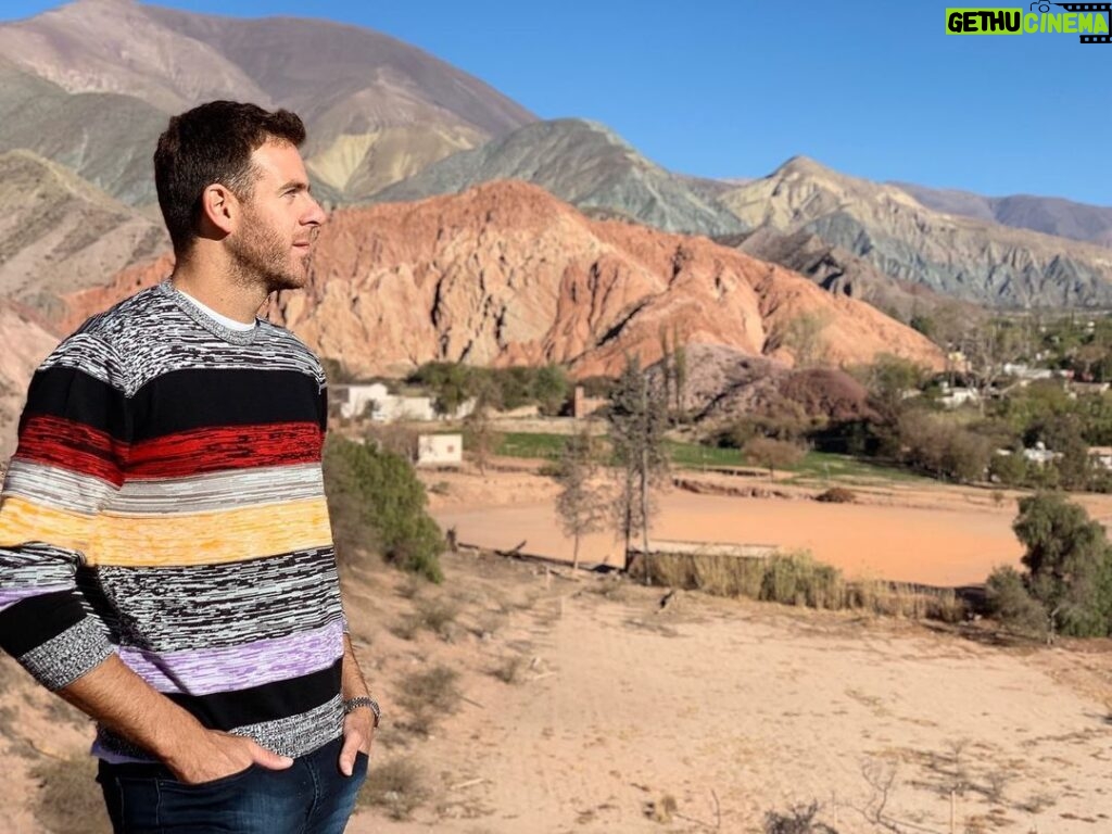 Juan Martin del Potro Instagram - Les juro que lo de atrás no es un cuadro. Es real, único y maravilloso. #purmamarca #jujuy #argentina Purmamarca, Jujuy, Argentina