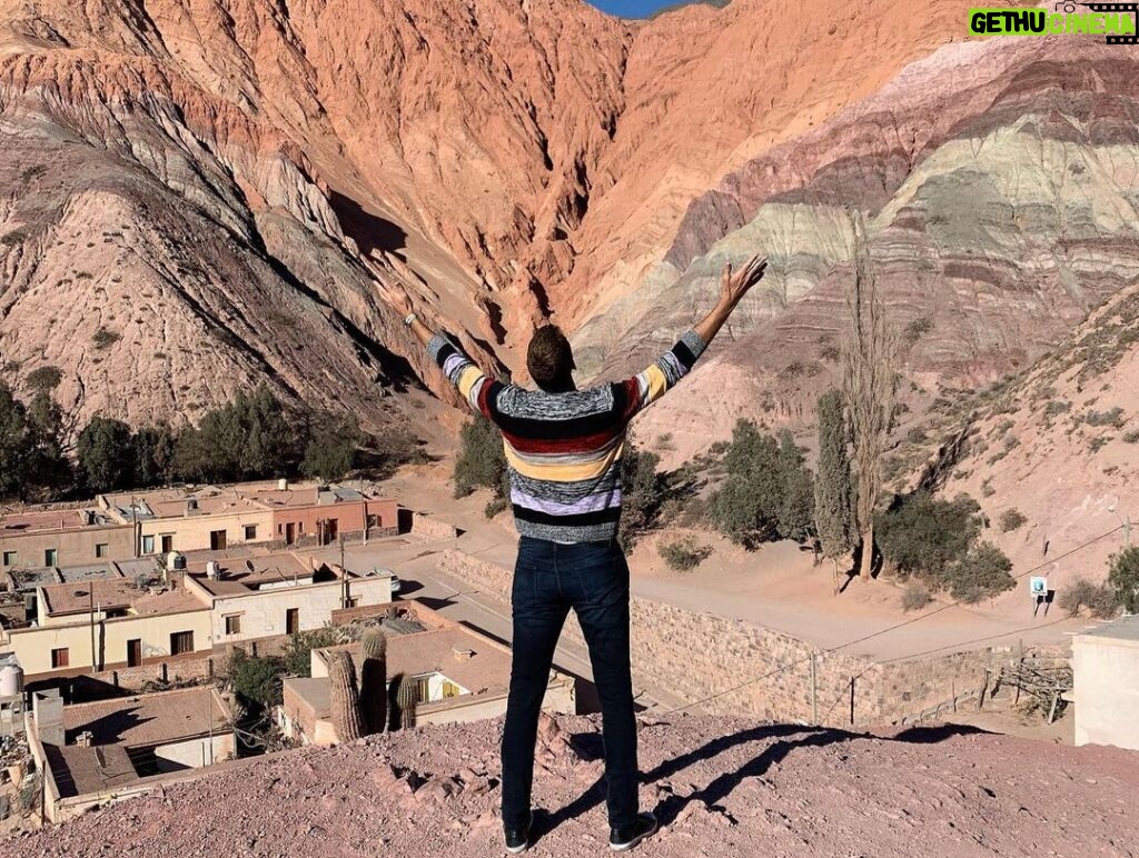 Juan Martin del Potro Instagram - Les juro que lo de atrás no es un cuadro. Es real, único y maravilloso. #purmamarca #jujuy #argentina Purmamarca, Jujuy, Argentina