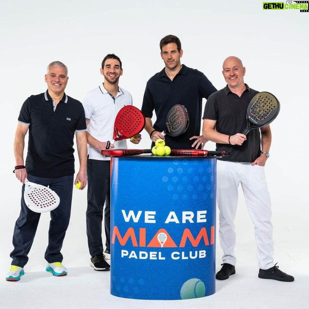 Juan Martin del Potro Instagram - @miapadelclub 😉Thrilled to announce I joined the ownership group as strategic advisor. We are ready for @propadelleague in May! #padel #propadelleague Miami, Florida