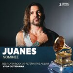Juanes Instagram - Recibo esta nominación al GRAMMY con muchísima alegría ❤️‍🔥 Gracias a la @recordingacademy por nominar mi álbum Vida Cotidiana!!! Estoy feliz y emocionado. No me la creo 🔥🤘🏼🎸 Gracias a todo el maravilloso equipo de trabajo que puso magia en este álbum, fueron parte fundamental de Vida Cotidiana 👁️ @sebastiankrys @bricenoemmanuel @vagogalindo @rafarestrepo @universalmusicgroup