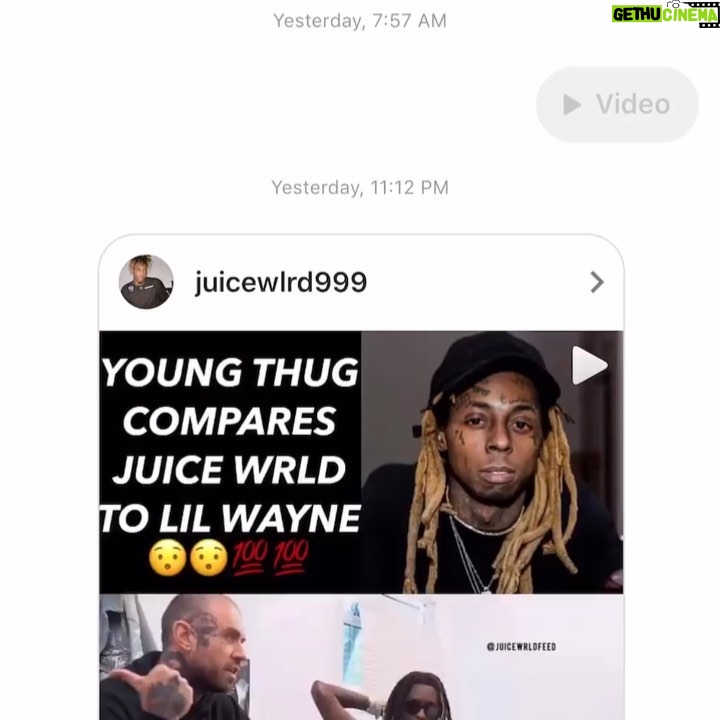 Juice WRLD Instagram - @thuggerthugger1 love 🖤 real will always recognize real 🖤💉