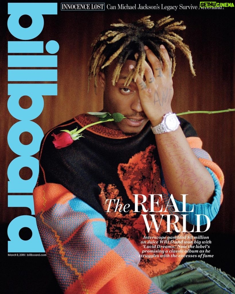 Juice WRLD Instagram - Thankful to be on the cover @billboard on the same day my album Death Race For Love drop. Make sure you pick up your copy and also a copy of my my album which is out today.