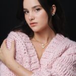 Jules LeBlanc Instagram - Eternal Gold with @prada pavé diamonds #PradaFineJewelry Prada Eternal Gold made from 100% recycled gold.