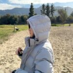 Jules LeBlanc Instagram - gettin’ chilly @aritzia #TheSuperPuff #aritziapartner
