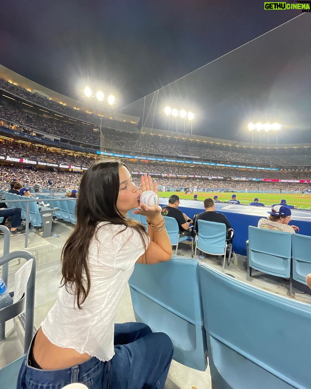 Jules LeBlanc Instagram - let’s playyyyy ball🩵 Dodger Stadium