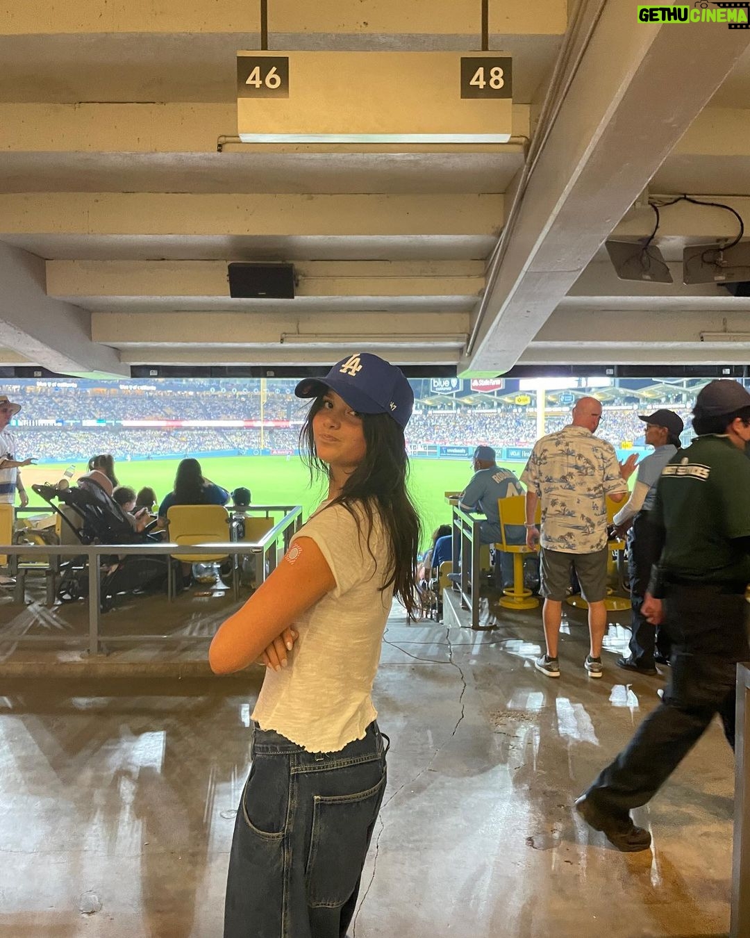 Jules LeBlanc Instagram - let’s playyyyy ball🩵 Dodger Stadium