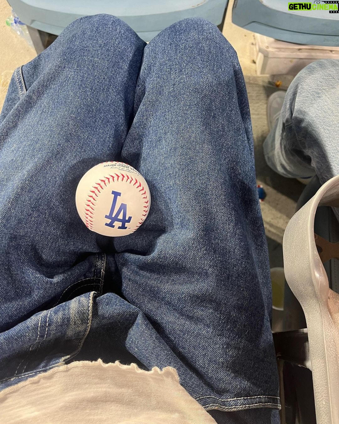 Jules LeBlanc Instagram - let’s playyyyy ball🩵 Dodger Stadium