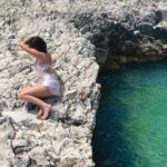 Jules LeBlanc Instagram – on the rocks Croatia