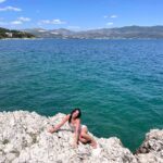 Jules LeBlanc Instagram – on the rocks Croatia