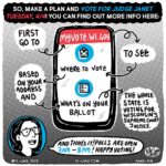 Julia Louis-Dreyfus Instagram – 🗳 Tuesday, April 4th is Voting Day in Wisconsin! And it’s IMPORTANT! 

Please share this brilliantly-researched 6-panel comic by Madison-based artist @tl.luke — and follow her too! 

It’s vital we spread the word to everyone we know in Wisconsin so they can learn about the importance of the Supreme Court race, why Judge Janet Protasiewicz is the best candidate, how the stakes are huge for abortion access and fair maps in Wisconsin,  and how to find voting information & polling locations on Election Day! 

Please make your plan to vote on Tuesday for @janetforjustice (all the details you need are at MYVOTE.WI.GOV)

Also, did you know Wisconsin has same-day voter registration? Here’s how:
🗳 Head to your local polling location
🗳 Bring photo ID AND proof of residence
🗳 Vote!

Need assistance? Call the Voter Assistance Hotline at 608-336-3232.

And again, if you haven’t already, follow @tl.luke for inspiring comics & art that you don’t want to miss!

#judgejanet #Wisconsin #WISupremeCourt #SCOWIS