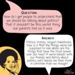 Julia Louis-Dreyfus Instagram – What an amazing Q&A we had about talking to friends and family about voting!

Here are a few of my favorite questions that I think we all could find valuable – please share so others can also start conversations. 

Special thanks to the ladies of @redwineblueUSA for providing the expert answers to each one!

I know it can be a little tough to talk to your friends and family, but it truly is one of the most impactful things you can do this election!

You can see all the questions in a story highlight on my profile.

And please go to my link in bio to see how you can earn up to $500 for abortion funds just by talking to your friends & family!