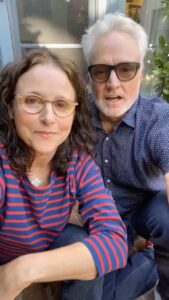 Julia Louis-Dreyfus Instagram - The #VeepWestWing reunion is almost here! 🎉🎉 @BradleyWhitford and I can’t wait to get together with the casts of Veep AND the West Wing in support of @WisDems’ crucial work on Sunday, October 9th! We’ve been blown away by the record-breaking number of RSVPs, and we can’t wait for you to see the fun we have planned 😊 We all know elections in Wisconsin are nailbiters. But did you know that they actually come down to a couple of votes per ward? So please, help their year-round Voter Protection team continue to educate voters, recruit poll observers, and protect the vote! Grab your spot at the link in my bio, and let me know when you do!