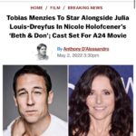 Julia Louis-Dreyfus Instagram – Super psyched. Here we go! @nicole_holofcener @likelystoryfilms @a24 #tobiasmenzies @michaelawat @arianmoayed @realowenteague #JeanneBerlin #ElizabethMarvel #BillCamp