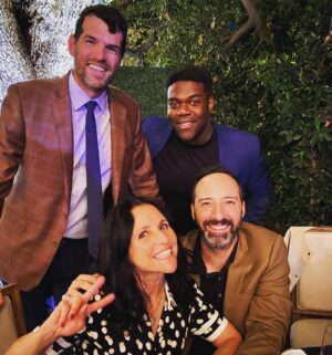 Julia Louis-Dreyfus Instagram - Yes, I was this insanely happy to see these people. #veep @veephbo #joy