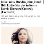 Julia Louis-Dreyfus Instagram – So, this is happening! @netflix @jonahhill @kenyabarris