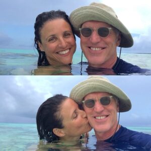 Julia Louis-Dreyfus Instagram - 34 years in, keeping our head above water. Love and love to the love of my life.