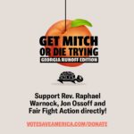 Julia Louis-Dreyfus Instagram – The Peach State will be holding two very competitive Senate runoffs on January 5 that will determine the control of the Senate. Let’s win these seats! 🍑 Go to @VoteSaveAmerica’s Georgia site for voter information, funds to donate to (either the Warnock + Ossoff campaigns or organizers on the ground), and ways to volunteer ➡️ link in bio. #GetMitchOrDieTrying