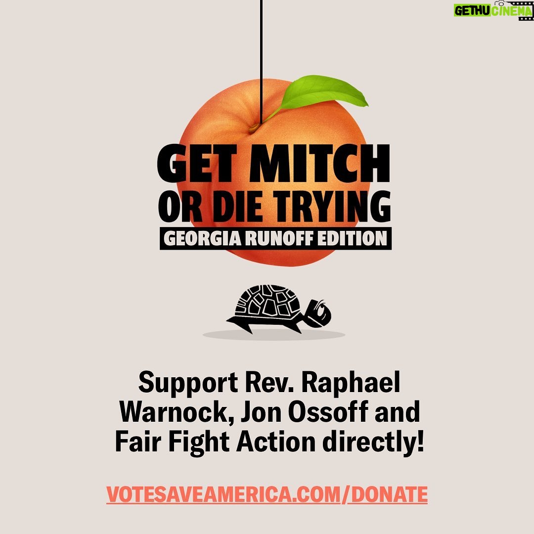 Julia Louis-Dreyfus Instagram - The Peach State will be holding two very competitive Senate runoffs on January 5 that will determine the control of the Senate. Let’s win these seats! 🍑 Go to @VoteSaveAmerica’s Georgia site for voter information, funds to donate to (either the Warnock + Ossoff campaigns or organizers on the ground), and ways to volunteer ➡️ link in bio. #GetMitchOrDieTrying