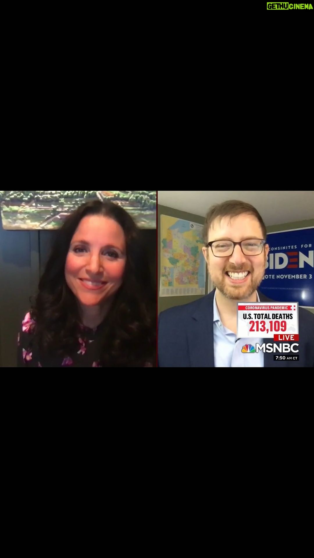 Julia Louis-Dreyfus Instagram - Started my day bright and early with @WisDems on @MorningJoe and you can catch me this evening at 5 CT with @AlFranken for a virtual event with @BoundaryWatersAction. Sign up to attend at the link in my bio. Learn more about this pristine national treasure under threat from the Trump Administration and pledge to vote for candidates who will protect this land at boundarywatersaction.org. #SaveTheBWCA