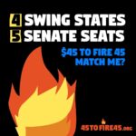 Julia Louis-Dreyfus Instagram - 🔥$45 to FIRE 45🔥 — Donate today: 45tofire45.org⠀ ⠀ With YOUR help, we can win in 4 key swing states this November: Texas, North Carolina, Arizona and Georgia. These states have 5 Senate seats and 80 electoral votes up for grabs.⠀ ⠀ Without these states, Trump can’t win. So run - don’t walk - and donate #45toFire45! Let’s flip TX, NC, AZ and GA for good!