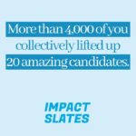 Julia Louis-Dreyfus Instagram - I love Democracy! Over 4,000 of you got together and lifted up 20 state legislative candidates by collectively raising over $275K! This is true grassroots stuff and it’s the BEST! The candidates are over the moon (take a look at the video) and so am I. Together, we can end gerrymandering - please join the movement at impactslates.org