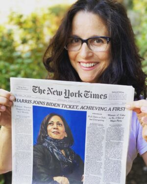 Julia Louis-Dreyfus Instagram - Saving this front page forever. @joebiden @kamalaharris