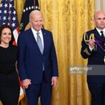Julia Louis-Dreyfus Instagram – Thank you @potus and @neaarts for this honor of a lifetime. 

Photo by @saulloeb for AFP