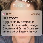 Julia Roberts Instagram - Well, I’m in exceptional company at least. ✅✅
