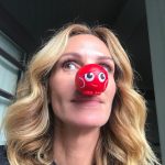 Julia Roberts Instagram - Happy Red Nose Day. Walgreens is selling these lil noses for children living in poverty. ❤️🔴❤️