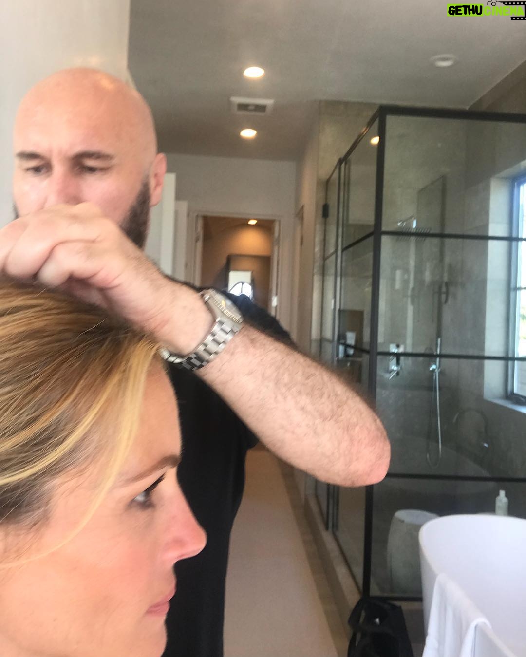 Julia Roberts Instagram - My Mane Man. Hard at work. #26years