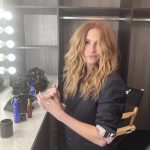 Julia Roberts Instagram – Game Face for @jimmykimmellive tonight. My Dream Big spray @sergenormant giving me CONFIDENCE! ✨🌟✨