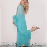 Julianne Hough Instagram - A moment for the Motown look 💫🩵 I am loving being back in the ballroom, especially when I get to play dress up for each week’s theme. What’s been your favorite look so far 🥰 Can we also talk about the amazing @eliastahan ?! We only had about 5 minutes to capture these images before it was showtime. Through all of the backstage chaos, he was able to work his photography magic and still capture these stunning moments. Amazed and grateful for him and his work 🩵