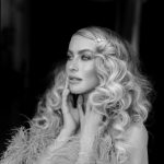 Julianne Hough Instagram - A moment for the Motown look 💫🩵 I am loving being back in the ballroom, especially when I get to play dress up for each week’s theme. What’s been your favorite look so far 🥰 Can we also talk about the amazing @eliastahan ?! We only had about 5 minutes to capture these images before it was showtime. Through all of the backstage chaos, he was able to work his photography magic and still capture these stunning moments. Amazed and grateful for him and his work 🩵