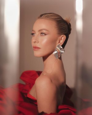 Julianne Hough Instagram - Taking a moment to appreciate the glam from #DWTS Latin Night and these special photos. This was such an incredible night. It’s so much fun when I can bring together my two loves…dance and fashion! ♥️