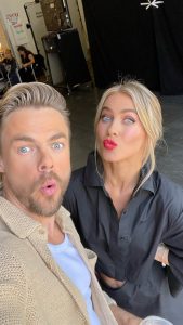 Julianne Hough Instagram - Since we weren’t dancing on the ballroom floor, you know we just couldn’t contain ourselves backstage 😂 What was your favorite dance last night?!
